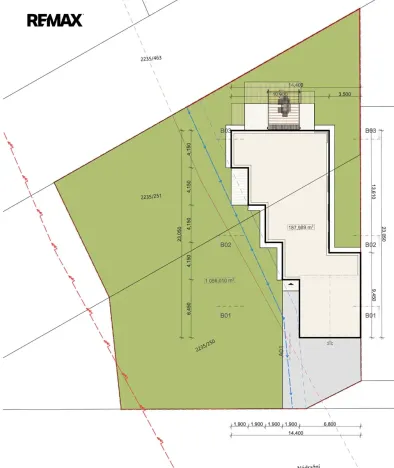 Prodej pozemku pro bydlení, Břeclav, 1042 m2