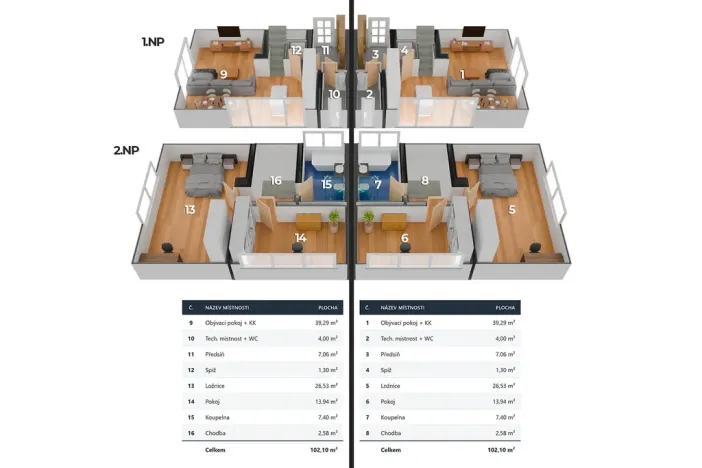 Prodej bytu 3+kk, Nové Strašecí - Pecínov, Pecínovská, 102 m2