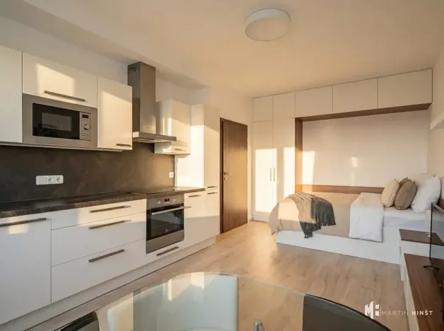 Pronájem bytu 1+kk, Praha - Horní Měcholupy, Nad přehradou, 30 m2