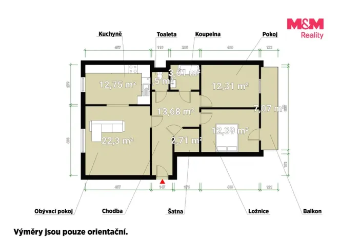 Pronájem bytu 3+kk, Plzeň - Jižní Předměstí, Černická, 81 m2