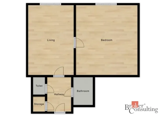 Prodej bytu 2+kk, Praha - Žižkov, Hartigova, 47 m2