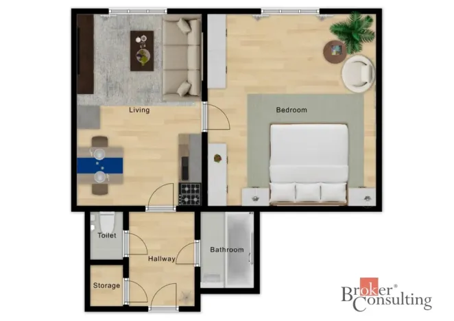 Prodej bytu 2+kk, Praha - Žižkov, Hartigova, 47 m2