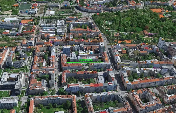 Pronájem bytu 1+1, Brno, Hoppova, 45 m2