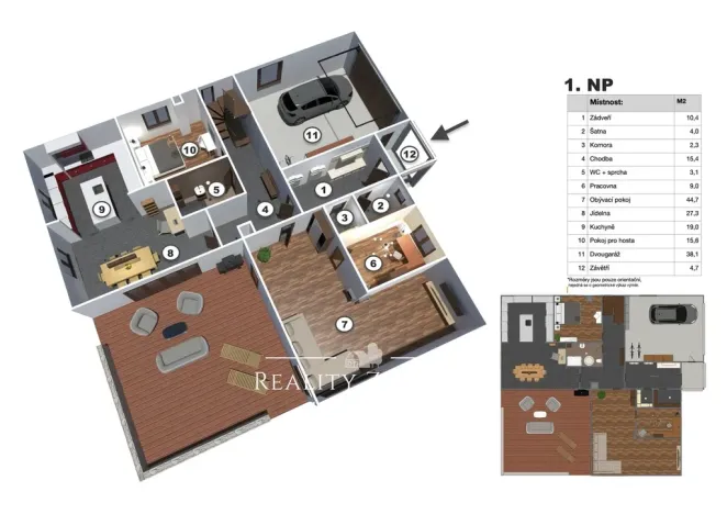 Prodej rodinného domu, Ráby, 475 m2