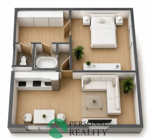 Pronájem bytu 2+kk, Mělník, Bezručova, 43 m2