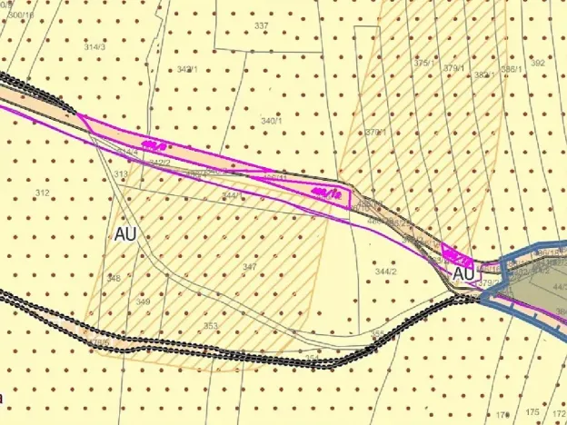 Dražba pozemku, Pohnánec, 3570 m2