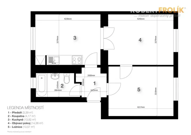 Prodej bytu 2+1, Praha - Bubeneč, Ve struhách, 48 m2