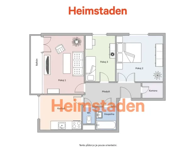 Pronájem bytu 3+1, Orlová - Lutyně, Okružní, 70 m2