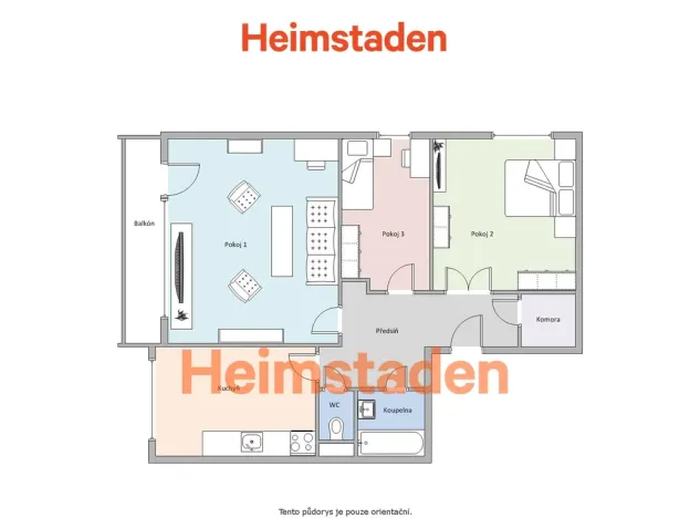 Pronájem bytu 3+1, Orlová - Lutyně, Okružní, 70 m2