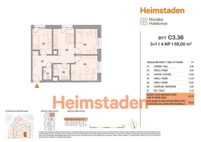 Pronájem bytu 3+1, Praha - Holešovice, Vrbenského, 62 m2