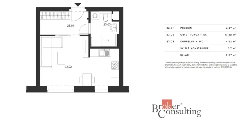 Pronájem bytu 1+kk, Hořovice, Pšeničná, 40 m2