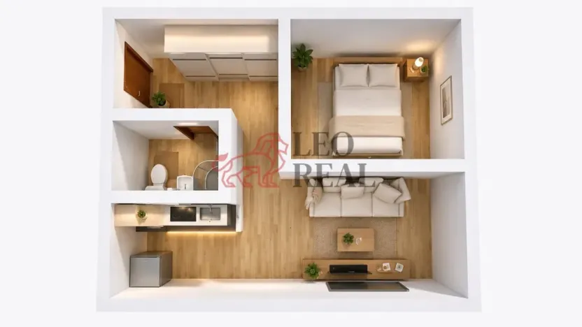Pronájem bytu 2+kk, Teplice - Řetenice, Rooseveltovo náměstí, 40 m2