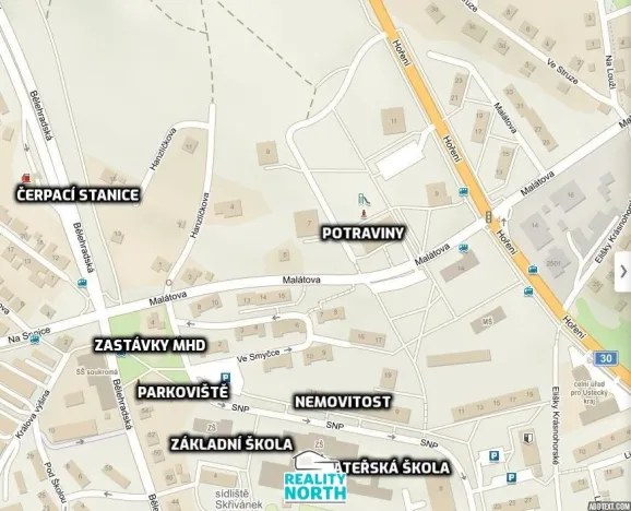 Pronájem bytu 1+1, Ústí nad Labem, SNP, 29 m2
