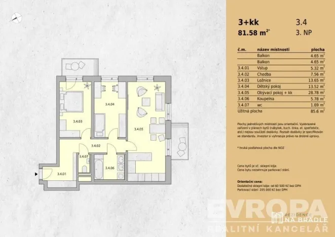 Prodej bytu 3+kk, Světlá nad Sázavou, Na Bradle, 86 m2