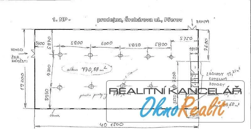 Prodej obchodního prostoru, Přerov - Přerov I-Město, Žerotínovo nám., 747 m2