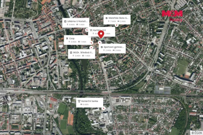 Prodej zahrady, Pardubice - Bílé Předměstí, 1099 m2