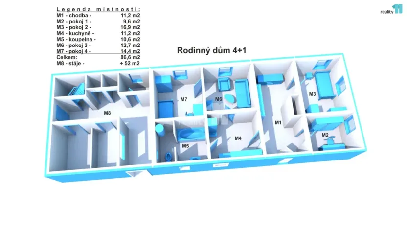 Prodej rodinného domu, Pňov-Předhradí - Předhradí, U Parku, 86 m2