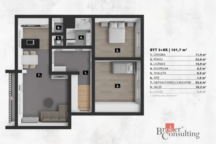 Prodej bytu 3+kk, Jablonec nad Nisou, Panenská, 96 m2