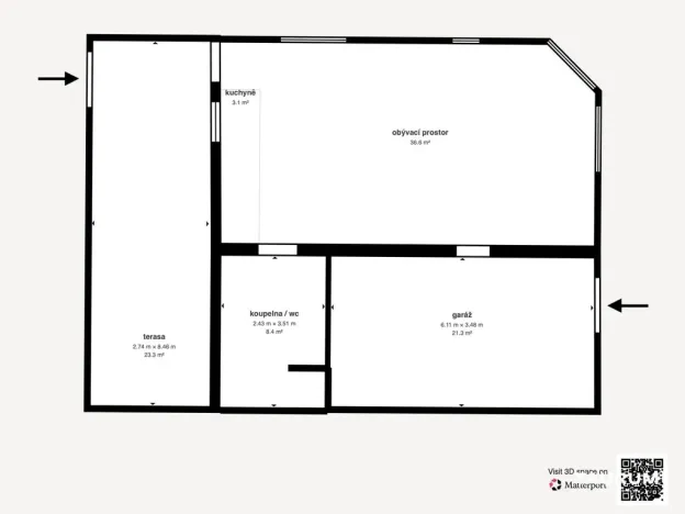 Prodej chaty, Nýřany, Osvobozených politických vězňů, 69 m2