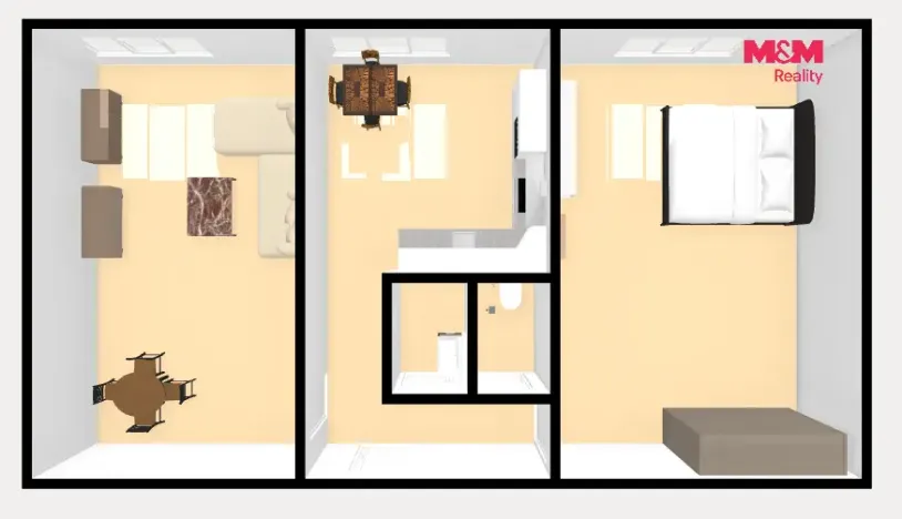 Prodej bytu 2+1, Kladno - Kročehlavy, Dánská, 52 m2