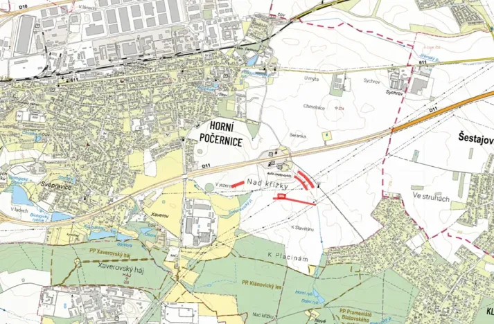 Prodej pole, Praha - Horní Počernice, 5214 m2