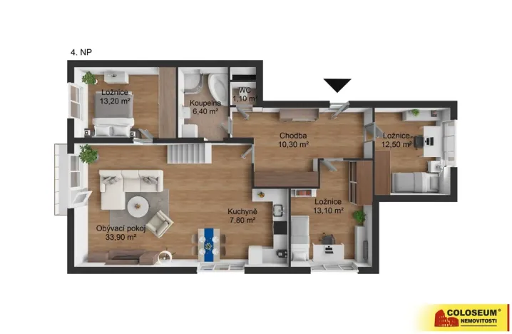 Prodej bytu 4+kk, Jedovnice, 131 m2