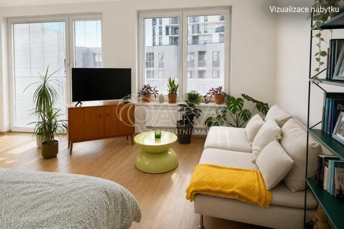 Pronájem bytu 1+kk, Praha - Stodůlky, Svitákova, 46 m2