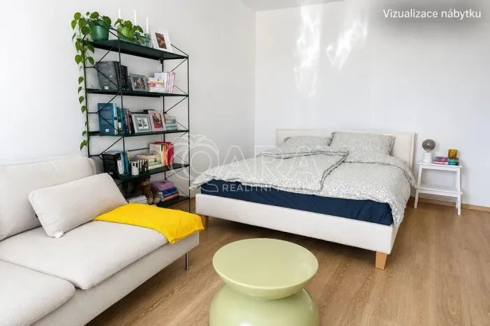 Pronájem bytu 1+kk, Praha - Stodůlky, Svitákova, 46 m2