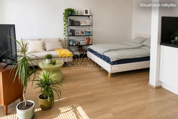 Pronájem bytu 1+kk, Praha - Stodůlky, Svitákova, 46 m2