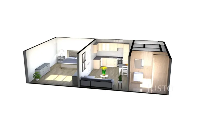Pronájem bytu 2+kk, Písek, Kollárova, 59 m2