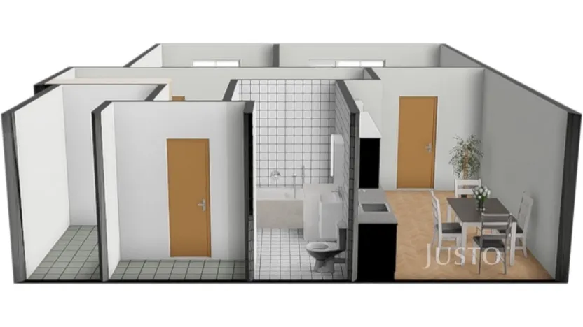 Pronájem bytu 2+1, Písek, Heritesova, 60 m2