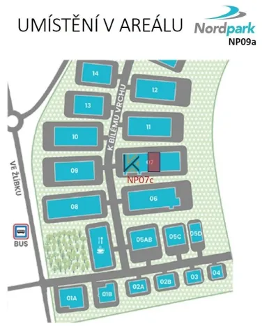 Pronájem skladu, Praha - Horní Počernice, K Bílému vrchu, 554 m2