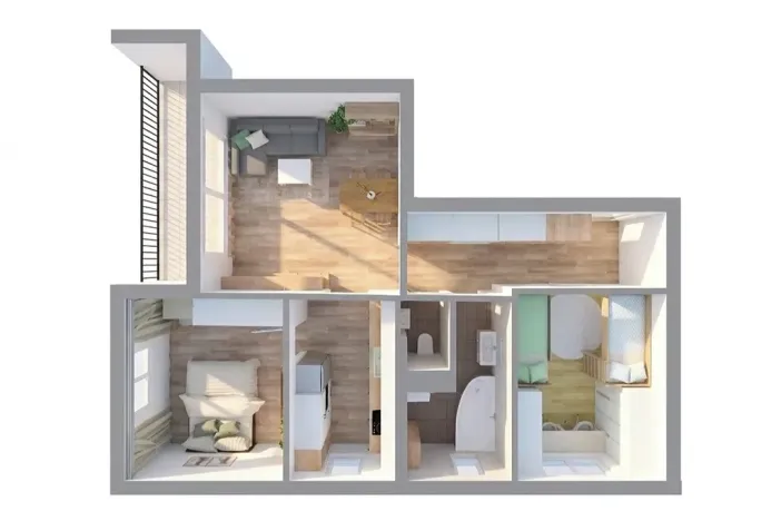 Prodej bytu 3+kk, Rosice, Slunečná, 72 m2