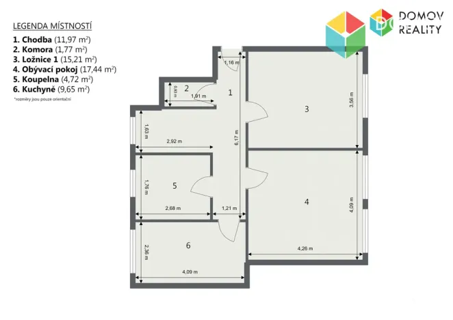 Prodej bytu 2+1, Králův Dvůr, Pod Hájem, 60 m2