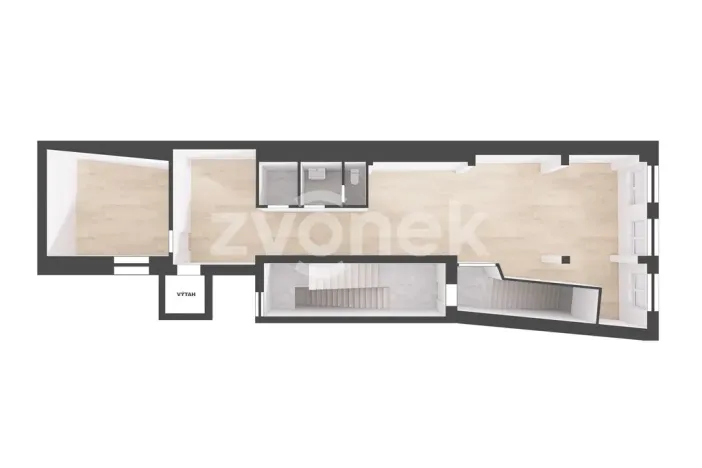Pronájem obchodního prostoru, Zlín, Rašínova, 107 m2