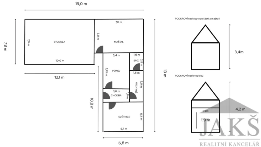 Prodej rodinného domu, Soběšice - Damíč, 65 m2