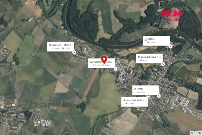 Prodej rodinného domu, Kostelec nad Labem - Jiřice, Kostelecká, 110 m2