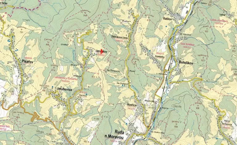Prodej pole, Janoušov, 8812 m2