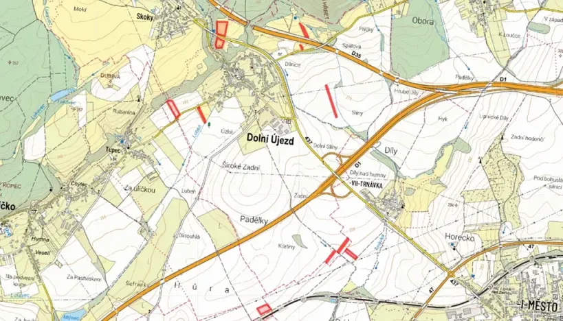 Prodej pole, Dolní Újezd, 17601 m2