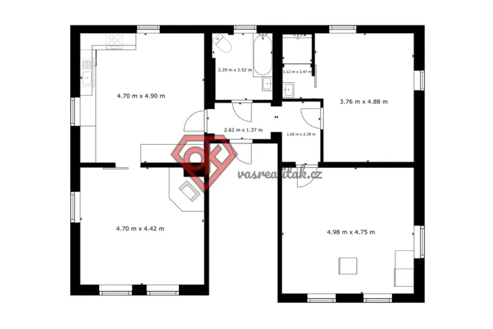 Prodej bytu 3+1, Králíky, 5. května, 130 m2