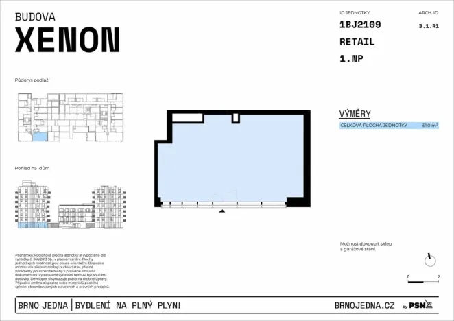 Prodej obchodního prostoru, Brno - Zábrdovice, Plynárenská, 51 m2