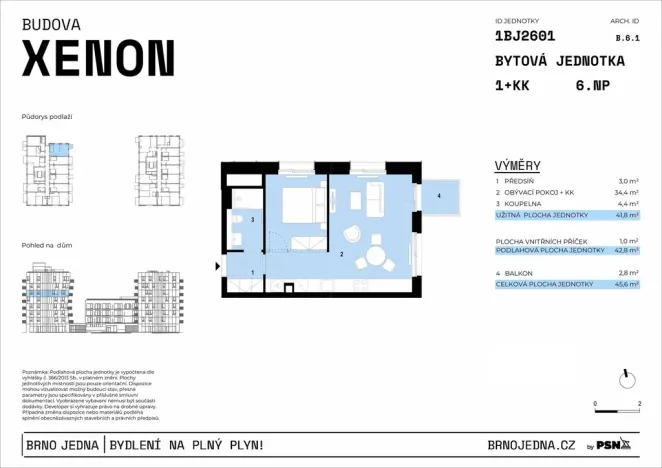Prodej bytu 2+kk, Brno - Zábrdovice, Plynárenská, 42 m2
