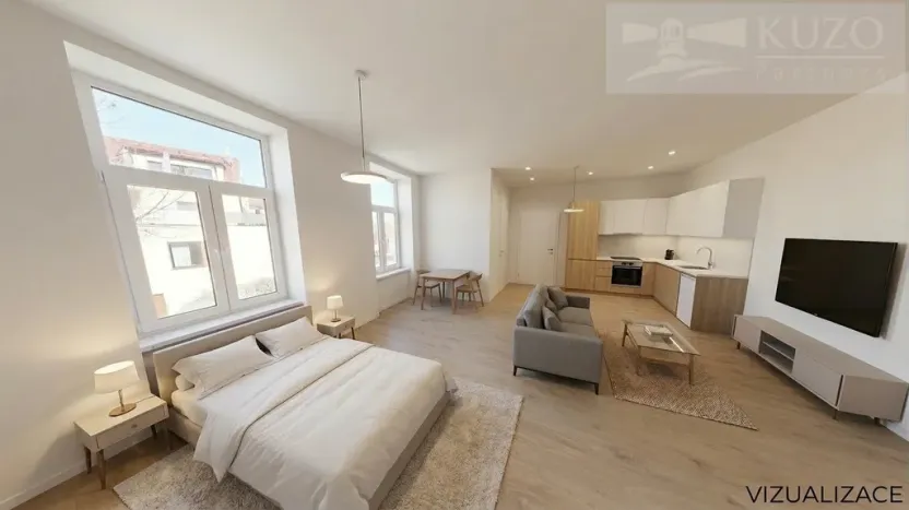 Pronájem bytu 1+kk, České Budějovice - České Budějovice 3, Rudolfovská tř., 42 m2
