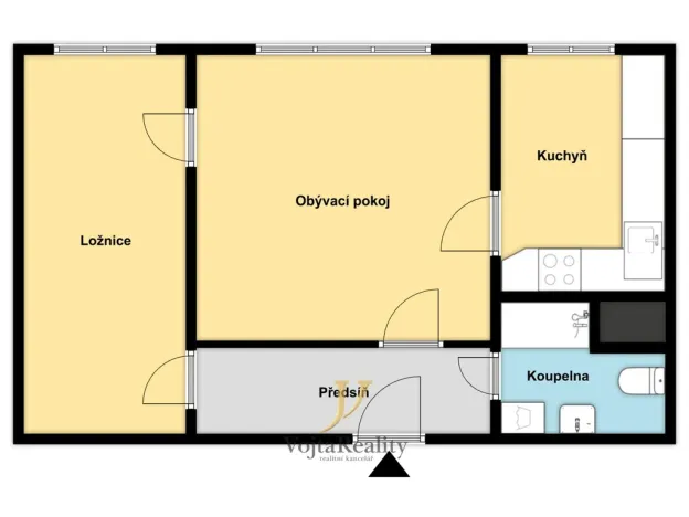 Prodej bytu 2+1, Olomouc, Werichova, 44 m2
