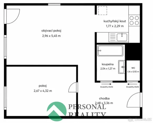 Prodej bytu 2+kk, Praha - Kobylisy, Taussigova, 45 m2