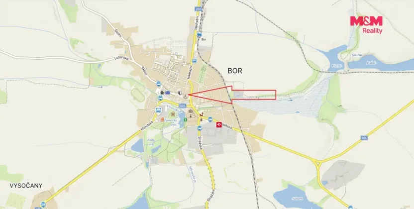 Pronájem bytu 4+1, Bor, náměstí Republiky, 90 m2