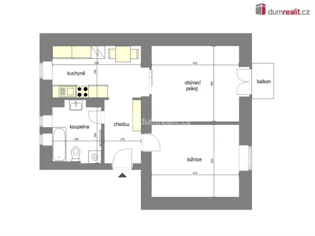 Prodej bytu 2+1, Neratovice, Bří Čapků, 60 m2