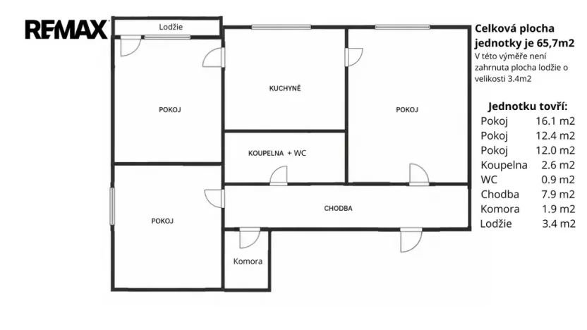 Prodej bytu 3+1, Česká Lípa, Červeného kříže, 65 m2