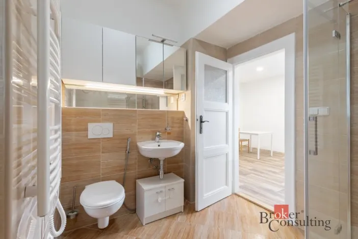 Pronájem bytu 2+kk, Brno - Veveří, Botanická, 43 m2