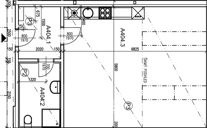 Pronájem bytu 1+kk, Jihlava, Křižíkova, 52 m2